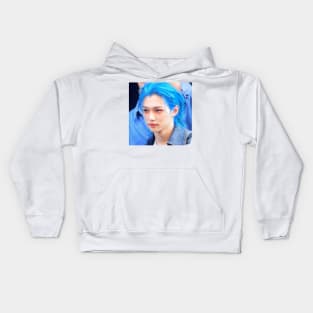 Kpop Stray Kids Felix Blue Aesthetic Kids Hoodie